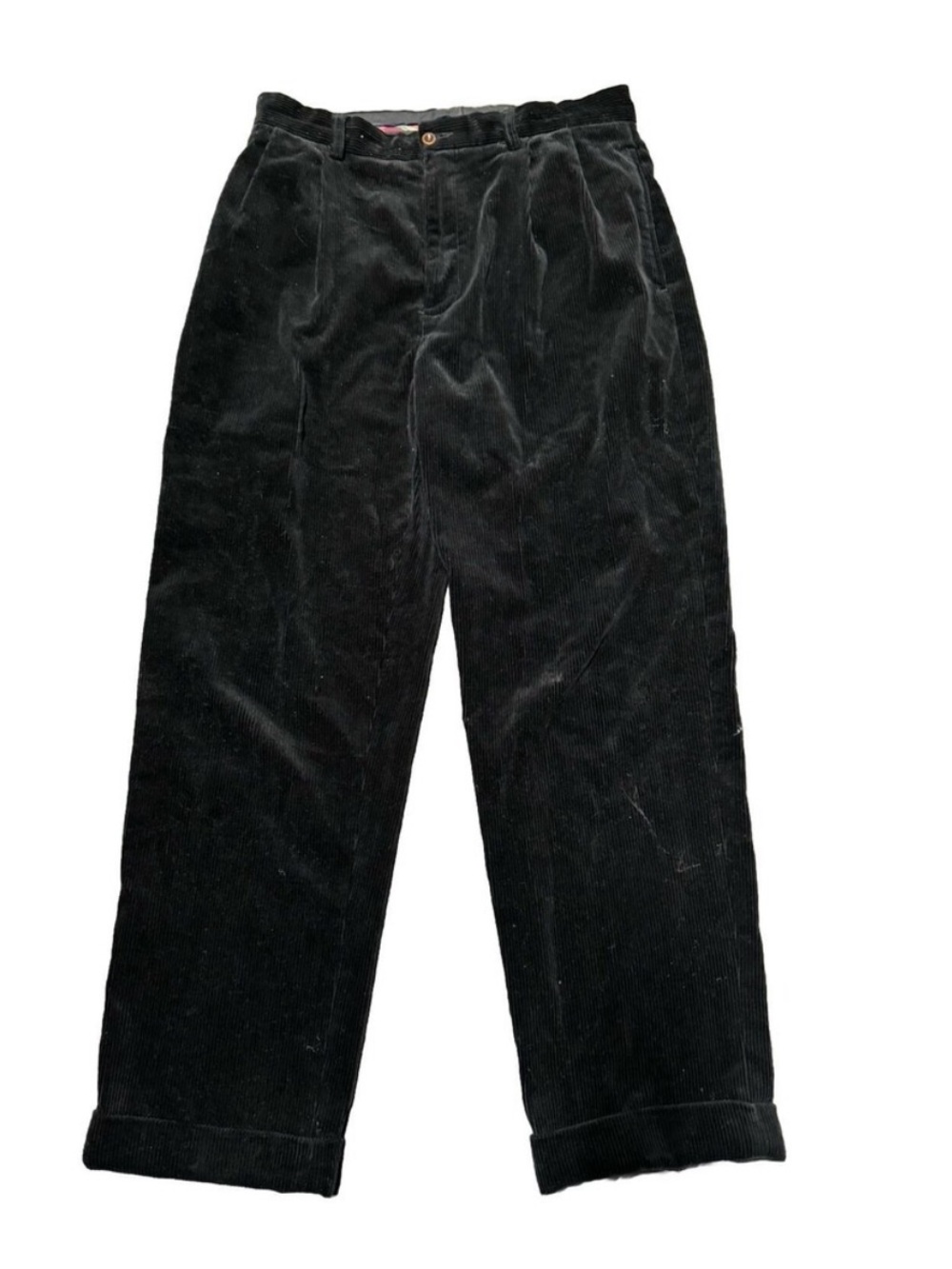 Men's Vintage 90s Polo Ralph Lauren Corduroy Pants Black Size 35x30